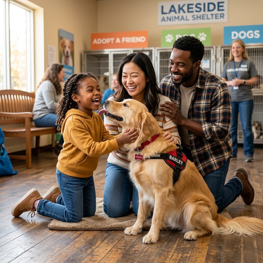 Heartwarming adoption meeting